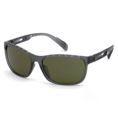 LENTES DE SOL ADIDAS SPORT SP0014-20N GRIS OSCURO SEMI TRANSPARENTE VERDE