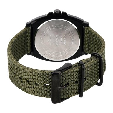 RELOJ HOMBRE CASIO MTP-E715C-3AV ANÁLOGO FECHA ACERO INOXIDABLE CORREA NYLON VERDE - 6