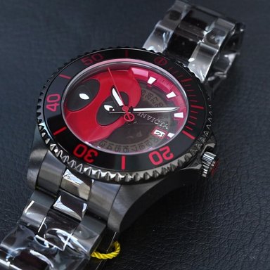 RELOJ INVICTA MARVEL DEADPOOL 27153 AUTOMÁTICO EDICION LIMITADA FECHA ACERO INOXIDABLE NEGRO ROJO - 2