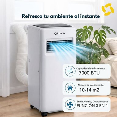  AIRE ACONDICIONADO PORTÁTIL 7000 BTU AC7007 IMACO - 2