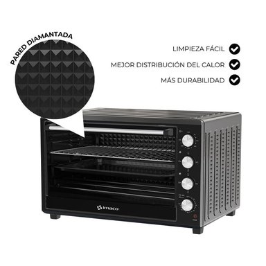 HORNO ELÉCTRICO 88 LITROS C/ROSTICERO HEB88R IMACO - 4