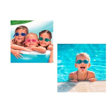 LENTES DE NATACION PARA NIÑOS DE 3 A 6 AÑOS BESTWAY AZUL O VERDE