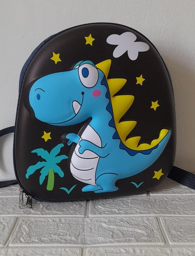 MINI MOCHILA MULTICOLOR DINOSAURIO + LONCHERA TERMICA + TAPER TOMATODO
