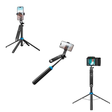 TRÍPODE HOCO K22 CONTROL REMOTO BLUETOOTH NEGRO - 2
