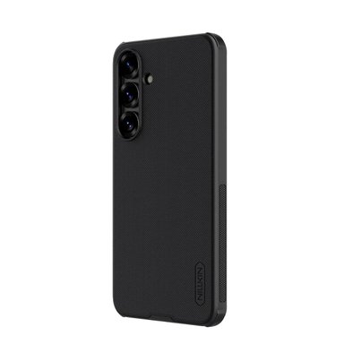 CASE PARA SAMSUNG S25 PLUS NILLKIN SUPER FROSTED SHIELD NEGRO + MICA HIDROGEL HD AMBOS LADOS - 3