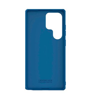 CASE PARA SAMSUNG S25 ULTRA NILLKIN SUPER FROSTED SHIELD AZUL + MICA HIDROGEL MATE AMBOS LADOS - 2