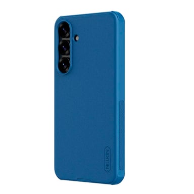 CASE PARA SAMSUNG S25 NILLKIN SUPER FROSTED SHIELD AZUL + MICA HIDROGEL HD AMBOS LADOS - 3