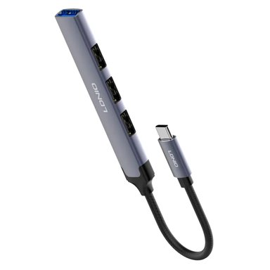 HUB USB EXTENSIÓN 4 EN 1 LDNIO DS-34U TIPO C - 2