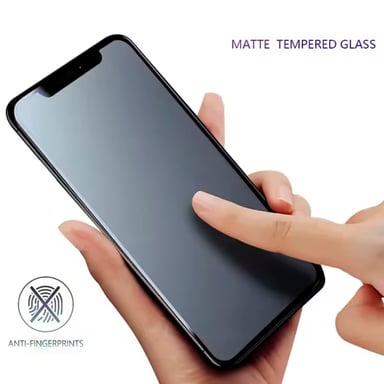 MICA DE VIDRIO MATE ANTIHUELLAS PARA IPHONE 14 PRO MAX - 4