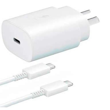 KIT PARA SAMSUNG A56 (CARGADOR 25W BLANCO + CASE Y FUNDA) - 2