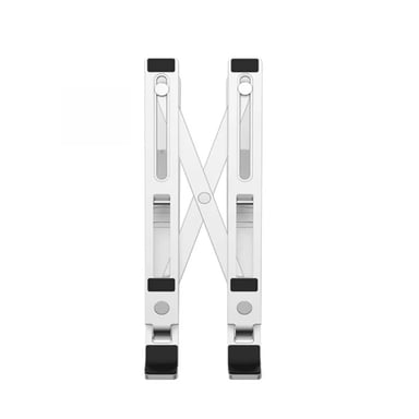 SOPORTE PLEGABLE DE ALUMINIO PREMIUM BASE LAPTOP TABLET S400 WIWU PLATA - 4