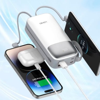 POWER BANK LDNIO PQ30 CARGA RÁPIDA 30000 MAH BLANCO - 3