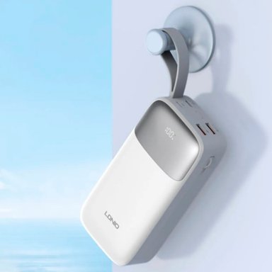 POWER BANK LDNIO PQ30 CARGA RÁPIDA 30000 MAH BLANCO - 4