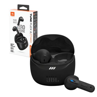 AUDIFONOS INALAMBRICOS BLUETOOTH TUNE FLEX 2 TWS JBL NEGRO - 1