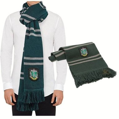 BUFANDA SLYTHERIN HARRY POTTER VERDE HOGWARTS