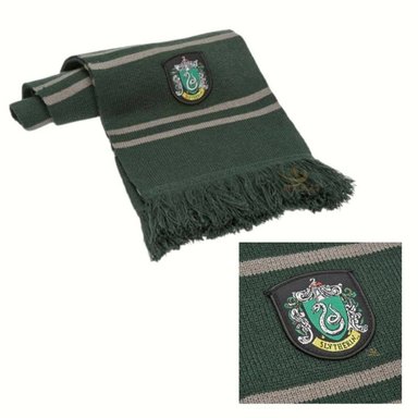 BUFANDA SLYTHERIN HARRY POTTER VERDE HOGWARTS - 2