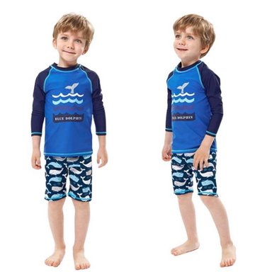 TRAJE DE BAÑO NIÑOS NATACION UPF 50 - ROPA DE BAÑO BALLENA - 2