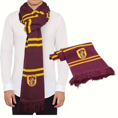 BUFANDA HARRY POTTER GRANATE GRYFFINDOR CHALINA HOGWARTS