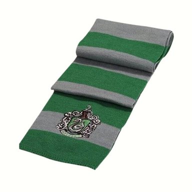 BUFANDA HARRY POTTER VERDE SLYTHERIN CHALINA HOGWARTS