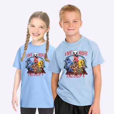 POLO UNISEX CELESTE FNAF FIVE NIGHTS AT FREDDY S PELUCHE
