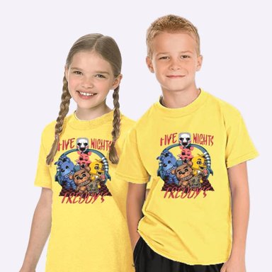 POLO UNISEX AMARILLO FNAF FIVE NIGHTS AT FREDDY´S FNAF FIVE NIGHTS AT FREDDYÂ S PELUCHE