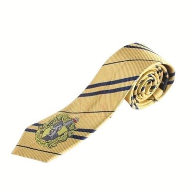 CORBATA ALGODÓN UNISEX HARRY POTTER HUFFLEPUFF BORDADA HOGWARTS - 3