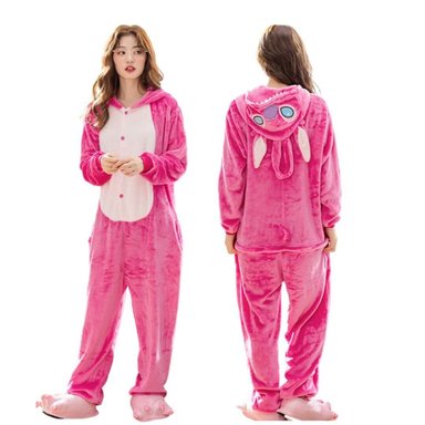 PIJAMA MUJER FUCSIA STITCH ROSADO DISFRAZ IMPORTADO