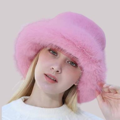 BOINA FRANCESA ANGORA GORRO TREND MUJERR ROSADO