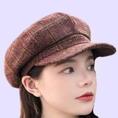 BOINA FRANCESA BEIGE MARRON ESTILO FRANCES MUJER