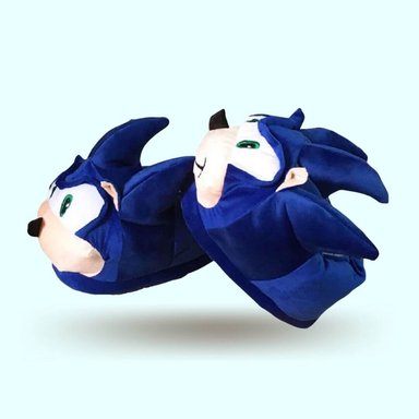 PANTUFLAS UNISEX AZUL PIJAMA SONIC SONIC - 1
