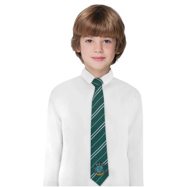 CORBATA SLYTHERIN NIÑOS ESCUDO BORDADO - CORBATA HARRY POTTER