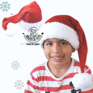 GORRO NAVIDAD ORIGINAL PAPA NOEL NIÑOS - GORROS NAVIDEÑOS SANTA CLAUS