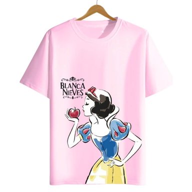 POLO ALGODÓN BLANCANIEVES ROSADO VESTIDO - TALLA  4 HASTA XL