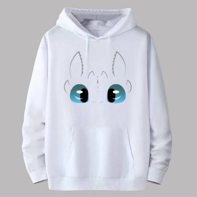 POLERA  FURIA LUMINOSA OJOS PELUCHE DRAGON CHIMUELO - TALLAS 4 A XL