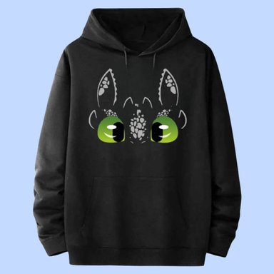 POLERA DRAGON CHIMUELO OJOS FRANELA PELUCHE CHIMUELO - TALLAS 4 A XL