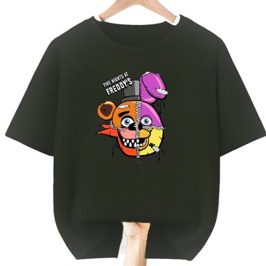 POLO NEGRO FNAF FIVE NIGHTS AT FREDDYS PELUCHE - TALLAS 6 HASTA XL