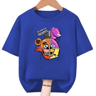 POLO AZUL FNAF FIVE NIGHTS AT FREDDYS PELUCHE - TALLAS 6 HASTA XL