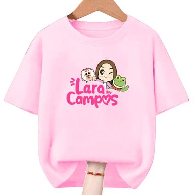 POLO ALGODÓN ROSADO RANA LARA CAMPOS PELUCHE - TALLAS 6 HASTA XL