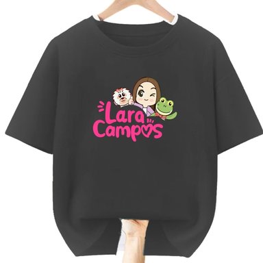 POLO ALGODÓN NEGRO RANA LARA CAMPOS PELUCHE - TALLAS 6 HASTA XL