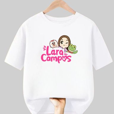 POLO ALGODÓN BLANCO RANA LARA CAMPOS PELUCHE - TALLAS 6 HASTA XL