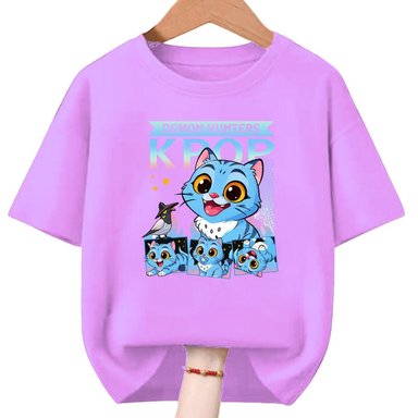 POLO ALGOFON HUNTRIX KPOP DEMON HUNTERS LILA PELUCHE - TALLAS 6 A XL