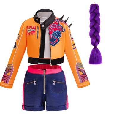 TRAJE RUMI GUERRERAS KPOP DEMON HUNTERS PELUCHE - TALLA 4 HASTA 14 - 2
