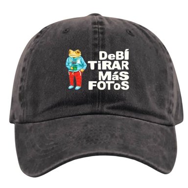 GORRA BAD BUNNY DTMF NEGRO  DEBI TIRAR MAS FOTOS POLOS