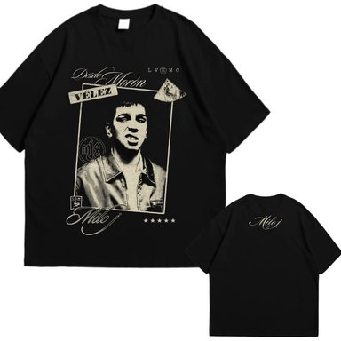 POLO OVERSIZE MILO J TOUR LVEMC 2026 NEGRO   - TALLAS 16 AL XL