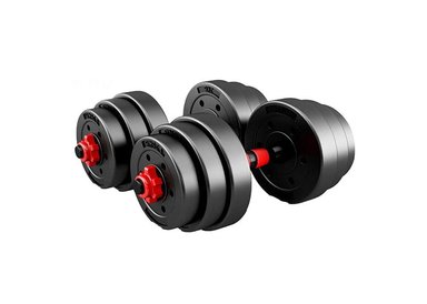 SET MANCUERNAS ATLETIS 1606850 30KG BARRA 2 EN 1 - 4