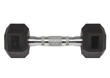 MANCUERNA HEXAGONAL 2.5 KG NEGRO