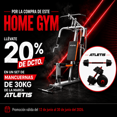 GIMNASIO ATLETIS 57019 HOME GYM TF-3000 100LB GRIS - 2