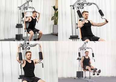 GIMNASIO ATLETIS 57019 HOME GYM TF-3000 100LB GRIS - 6
