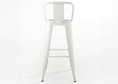SET X 4 SILLAS DE BAR NOVAHUS 52758 TOLIX CON RESPALDO BLANCO - 4
