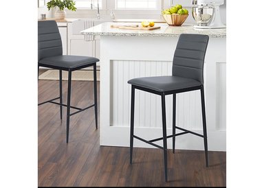 SET X 2 SILLAS DE BAR NOVAHUS 56420 BOSTON GRIS - 2
